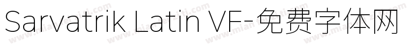 Sarvatrik Latin VF字体转换